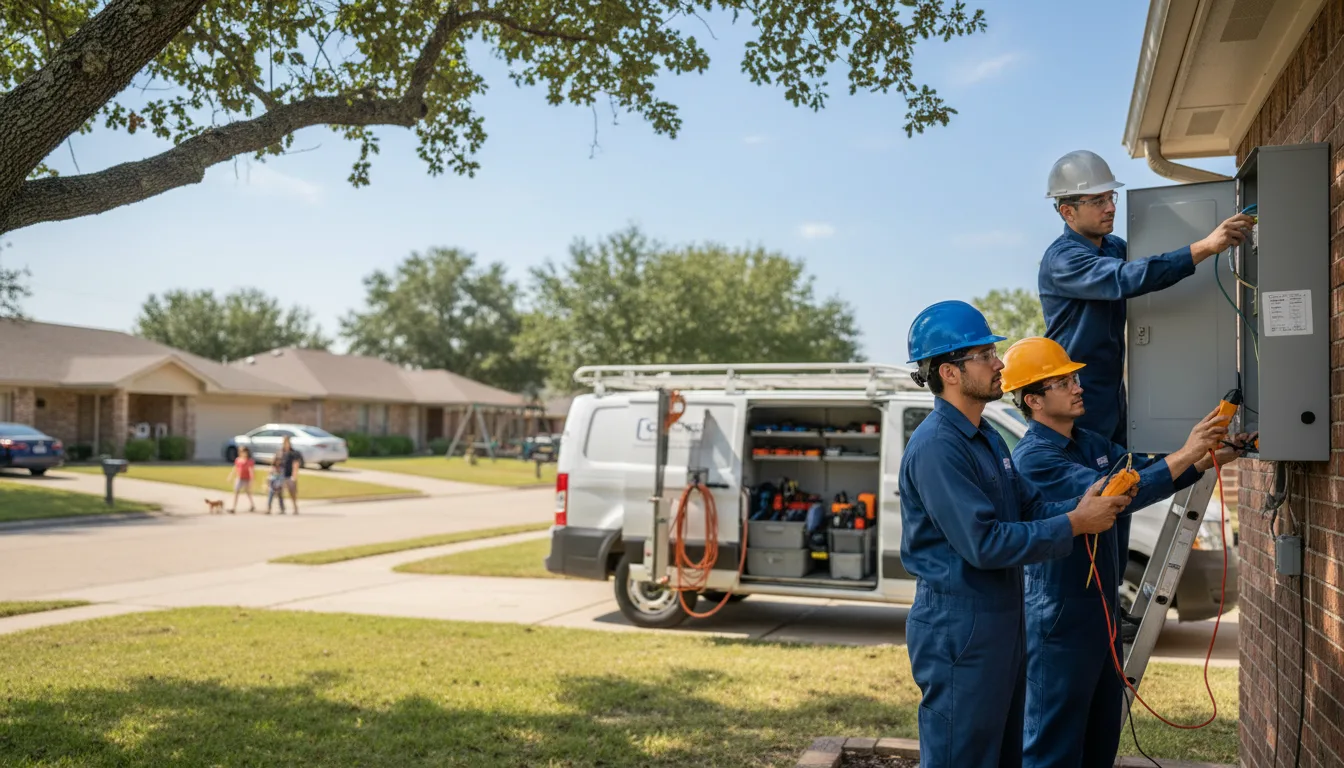 Certified electrician providing emergency electrical services in Rake, IA